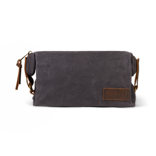Waxed Canvas Toiletry Bag | Navy | Roosevelt Supply Co.