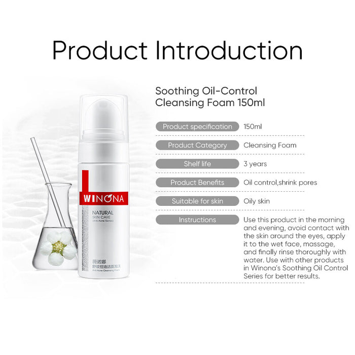 WINONA Oil-Control Series Moist Relieving Cleansing Foam T2205