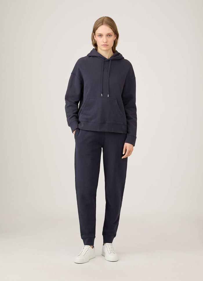 Women's Loopback Hoodie in Navy