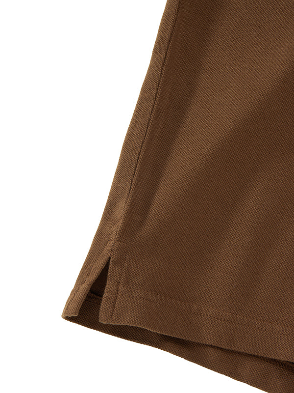 z3 Polo Garment Dyed Chocolate Solid Tailored Fit Casual Cotton T-Shirt
