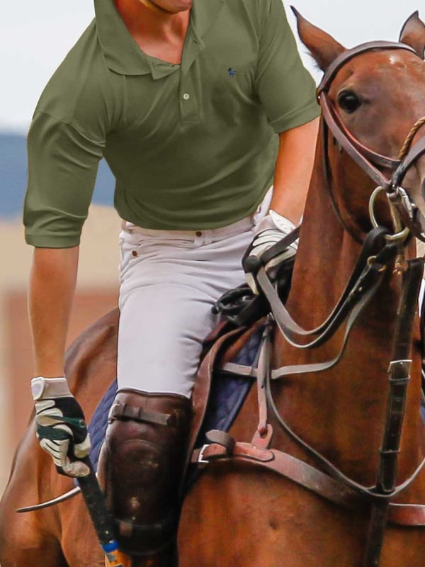 z3 Polo Garment Dyed Olive Solid Tailored Fit Casual Cotton T-Shirt