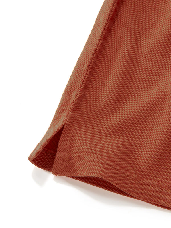 z3 Polo Garment Dyed Rust Solid Tailored Fit Casual Cotton T-Shirt