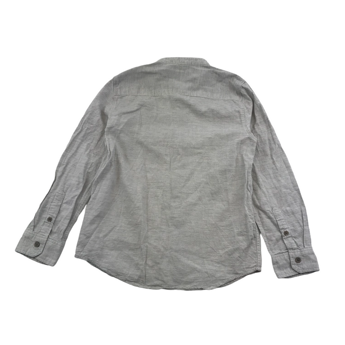 Zara 8 years grey collarless polo shirt